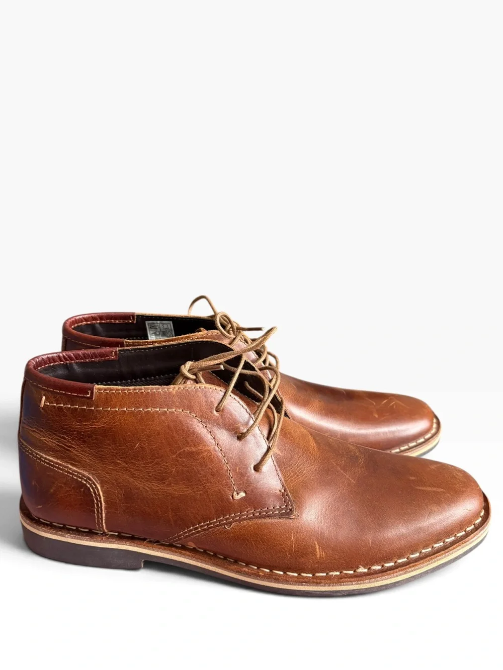 Steve Madden men’s Harken Cognat leather chukka boots . Size 9.